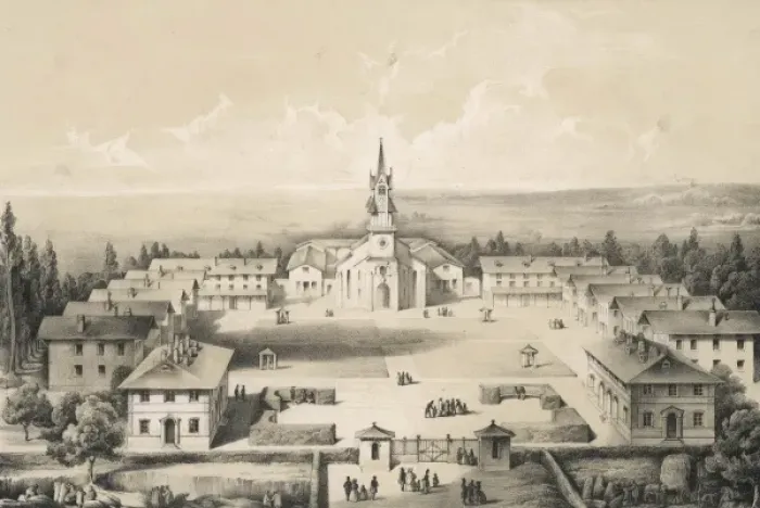 Framed Print : Mettray / General View Framed Print : Mettray / General View