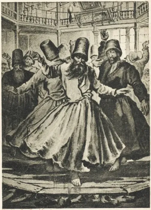 Framed Print : Mevlevi Dervishes - The Sema (Constantinople) Framed Print : Mevlevi Dervishes - The Sema (Constantinople)
