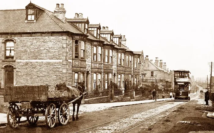 Framed Print : Mexborough Doncaster Road early 1900s Framed Print : Mexborough Doncaster Road early 1900s