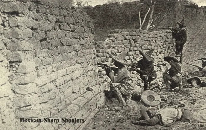 Framed Print : Mexican Revolution - Mexican sharpshooters Framed Print : Mexican Revolution - Mexican sharpshooters