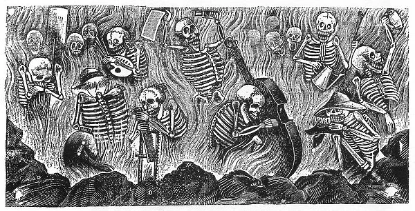 Mexico 1900s 1890s Mexican Comic Humour Death