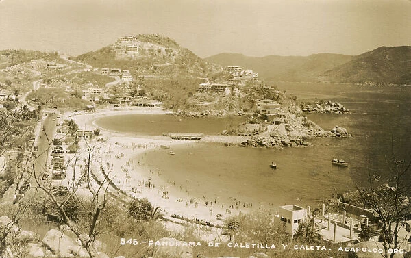 Mexico - Acapulco - Panorama of Caleta and Caletilla beaches