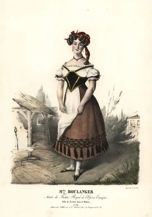 Framed Print : Mezzo-soprano Madame Boulanger as Zerbine Framed Print : Mezzo-soprano Madame Boulanger as Zerbine