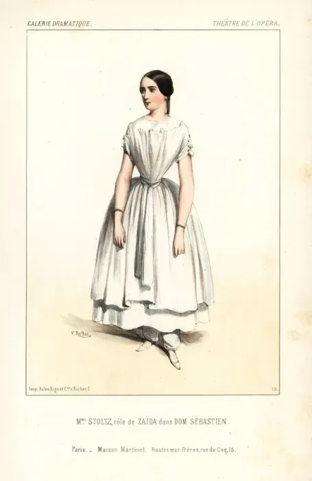 Framed Print : Mezzo-soprano Rosine Stoltz as Zaida in Dom Framed Print : Mezzo-soprano Rosine Stoltz as Zaida in Dom