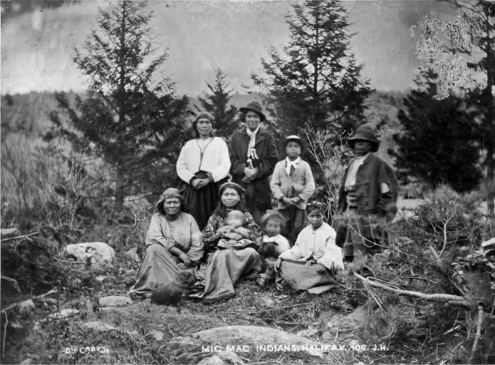 Framed Print : Mic-Mac Indians, Halifax 1873 Framed Print : Mic-Mac Indians, Halifax 1873