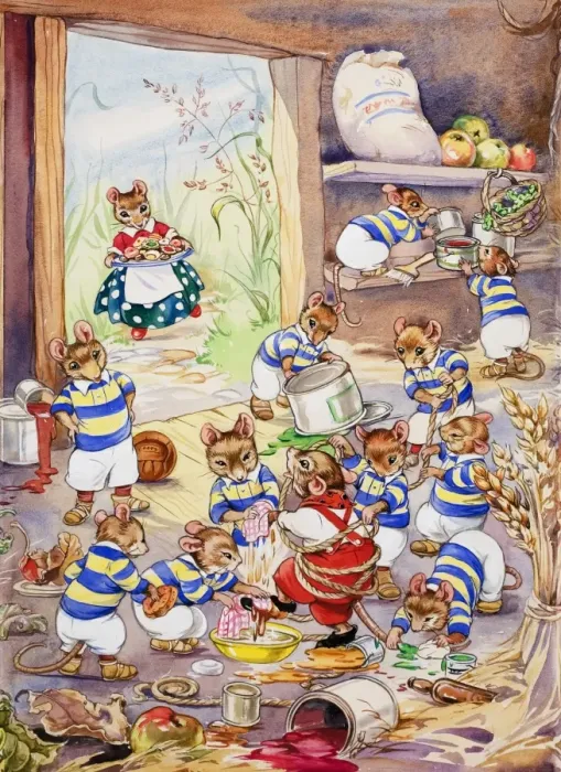 Framed Print : Mice playing Framed Print : Mice playing