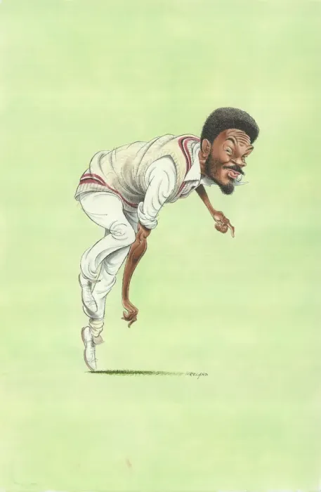Framed Print : Michael Holding - West Indies cricketer