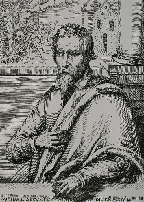 Framed Print : Michael Servetus (1511-1553). Spanish physician Framed Print : Michael Servetus (1511-1553). Spanish physician