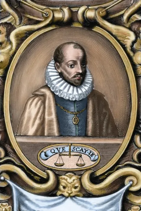 Framed Print : Michel Eyquem de Montaigne (1533-1592). Writer of the French Framed Print : Michel Eyquem de Montaigne (1533-1592). Writer of the French