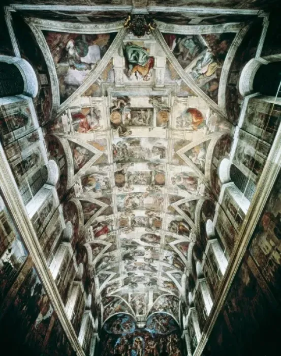 Framed Print : Michelangelo (1475-1564). Sistine Chapel. 1508-1512 Framed Print : Michelangelo (1475-1564). Sistine Chapel. 1508-1512