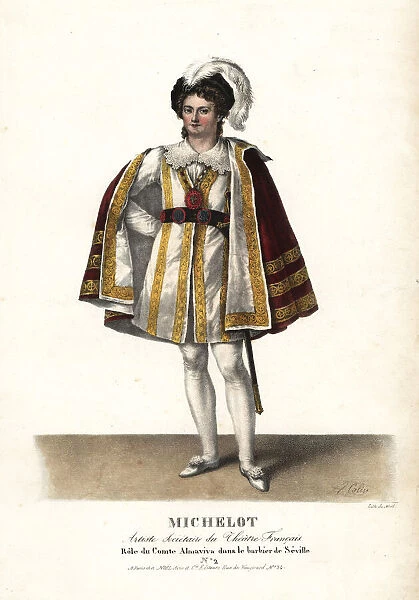 Michelot as the Comte Almaviva in Le Barbier de Seville
