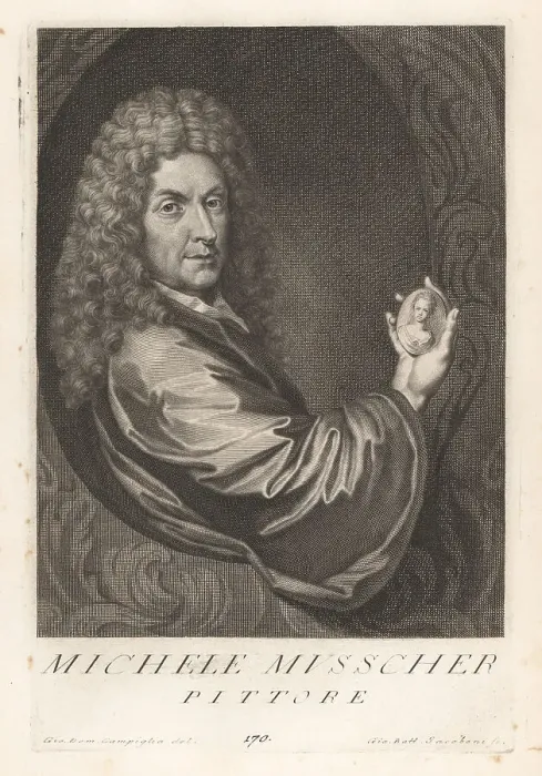 Framed Print : Michiel van Musscher, Dutch Golden Age painter, 1645-1705 Framed Print : Michiel van Musscher, Dutch Golden Age painter, 1645-1705