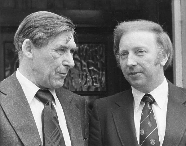 Mick McGahey with Arthur Scargill, trade union leaders