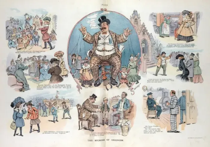 Framed Print : The microbe of unionism Framed Print : The microbe of unionism