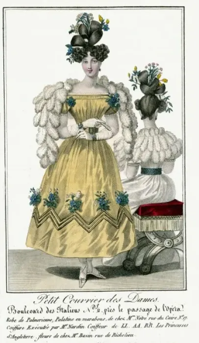Framed Print : Mid 19th Century Paris fashion Framed Print : Mid 19th Century Paris fashion