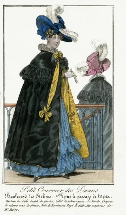 Framed Print : Mid 19th Century Paris fashion Framed Print : Mid 19th Century Paris fashion