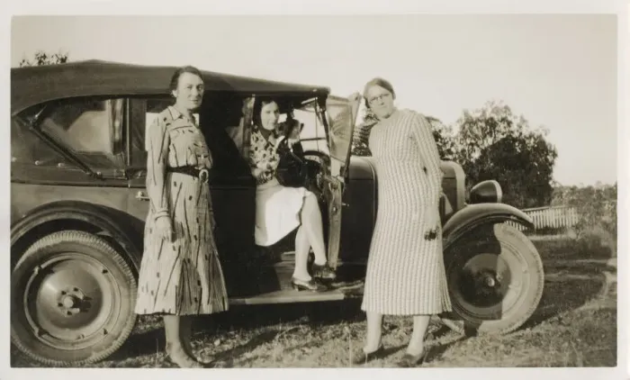 Framed Print : Three middle-aged ladies out for a drive in the countryside Framed Print : Three middle-aged ladies out for a drive in the countryside