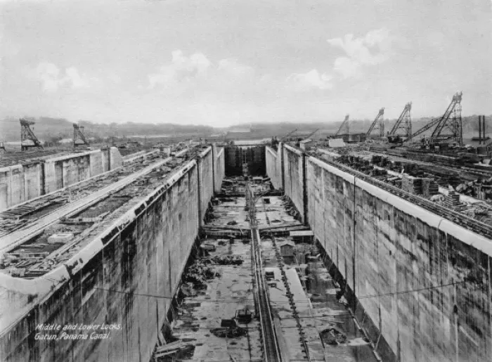 Framed Print : Middle and Lower Locks, Gatun, Panama Canal Framed Print : Middle and Lower Locks, Gatun, Panama Canal