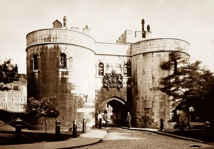 Framed Print : Middle Tower, Tower of London, Victorian period Framed Print : Middle Tower, Tower of London, Victorian period