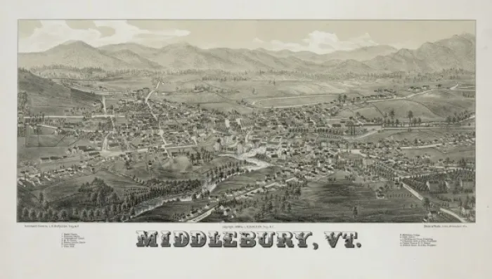 Framed Print : Middlebury, Vt Framed Print : Middlebury, Vt