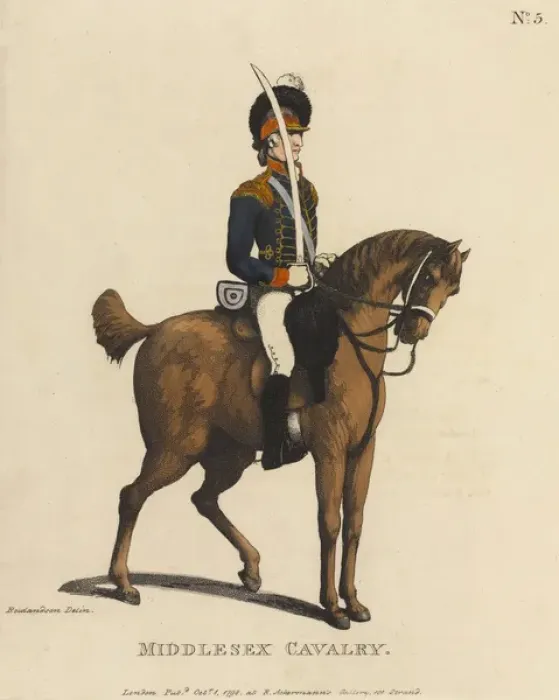 Framed Print : Middlesex Cavalry Framed Print : Middlesex Cavalry