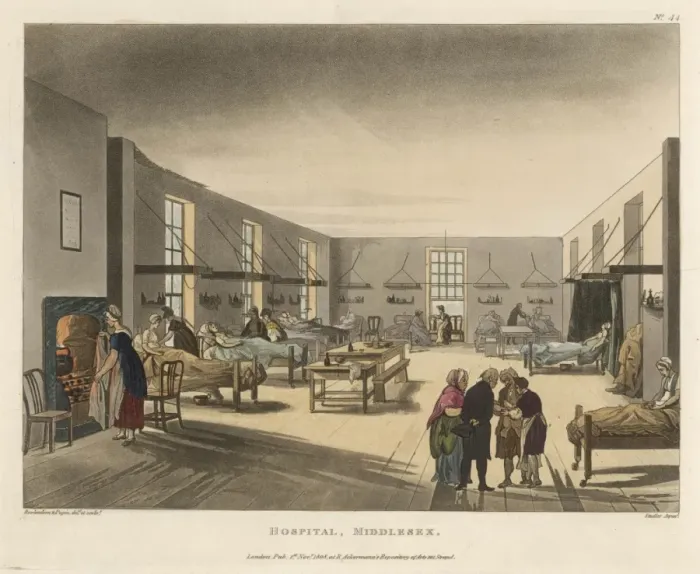 Framed Print : Middlesex Hospital Framed Print : Middlesex Hospital