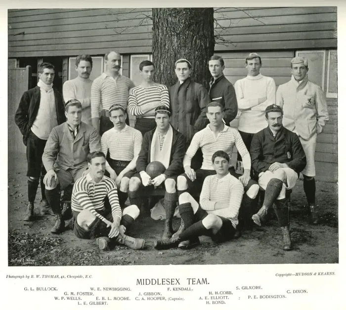 Framed Print : Middlesex Rugby Team Framed Print : Middlesex Rugby Team