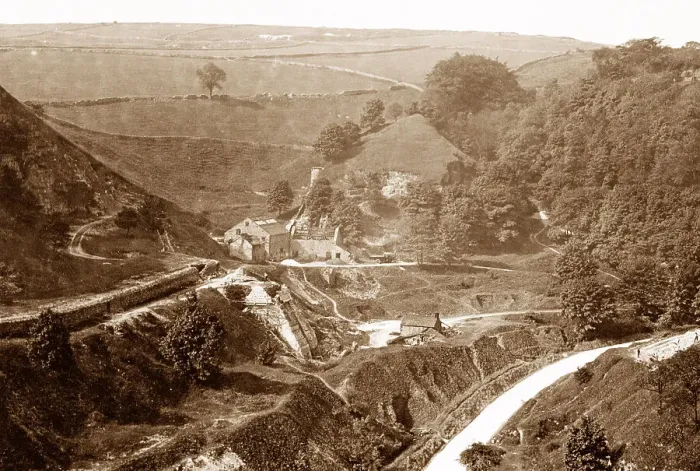Framed Print : Middleton Dale Old Lead Mines early 1900s Framed Print : Middleton Dale Old Lead Mines early 1900s