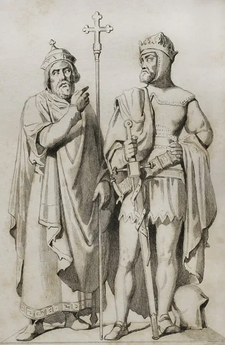 Framed Print : Mieszko I of Poland and Boleslaw I the Brave Framed Print : Mieszko I of Poland and Boleslaw I the Brave