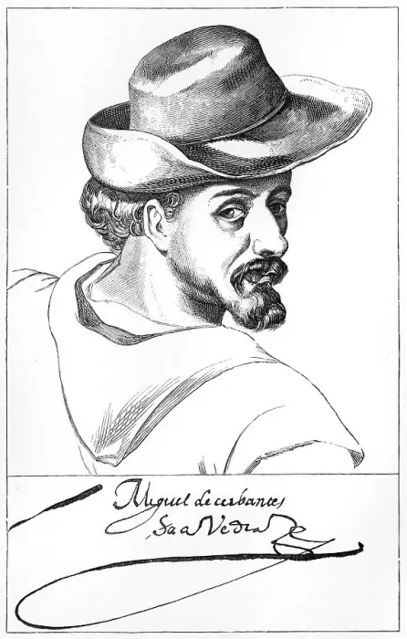 Framed Print : Miguel De Cervantes / Hat Framed Print : Miguel De Cervantes / Hat