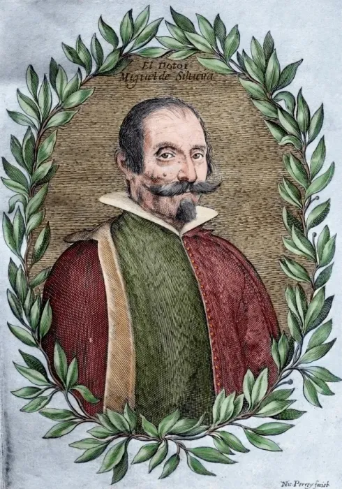 Framed Print : Miguel de Silveira (1580-1636). Spanish poet of Portuguese o Framed Print : Miguel de Silveira (1580-1636). Spanish poet of Portuguese o