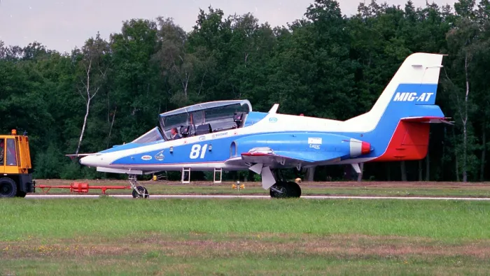 Framed Print : Mikoyan MiG-AT 81 White Framed Print : Mikoyan MiG-AT 81 White