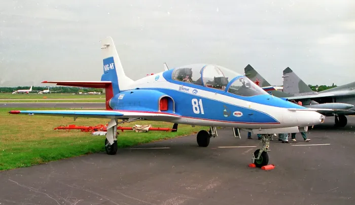 Framed Print : Mikoyan MiG-AT 81 White Framed Print : Mikoyan MiG-AT 81 White