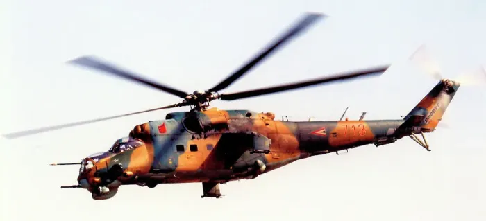 Framed Print : Mil Mi-24V 713 Framed Print : Mil Mi-24V 713