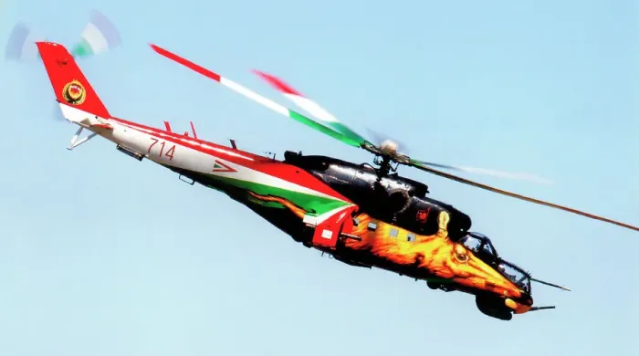 Framed Print : Mil Mi-24V 714 Framed Print : Mil Mi-24V 714