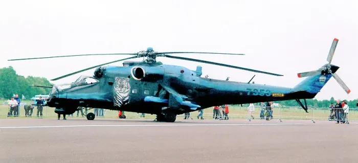 Framed Print : Mil Mi-24V 7353 Framed Print : Mil Mi-24V 7353