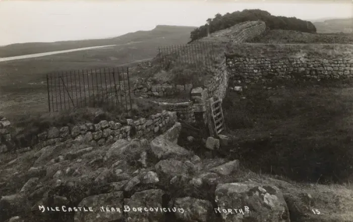 Framed Print : Mile castle near Borcovicius, Northumberland