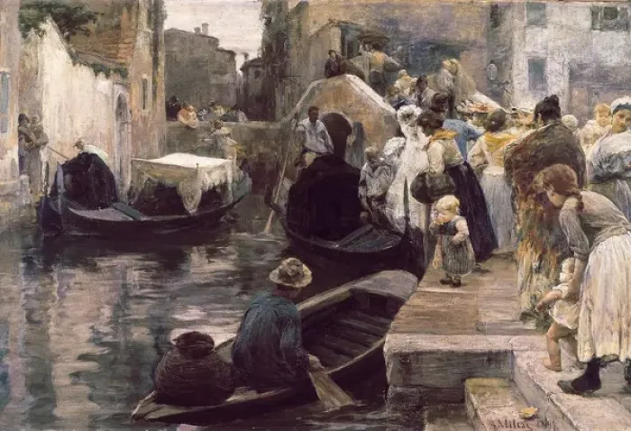 Framed Print : MILESI, Alessandro. Wedding at Venice Framed Print : MILESI, Alessandro. Wedding at Venice