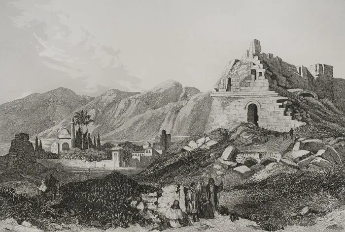 Framed Print : Miletus. Engraving by Aubert Framed Print : Miletus. Engraving by Aubert