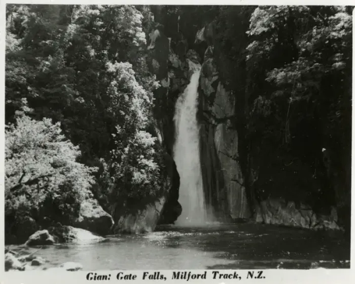 Framed Print : Milford Track, New Zealand -- Giant Gate Falls Framed Print : Milford Track, New Zealand -- Giant Gate Falls