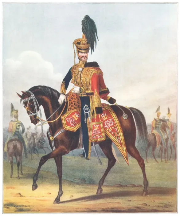 Framed Print : Military. Officer of the 10th (The Prince of Wales Own) Framed Print : Military. Officer of the 10th (The Prince of Wales Own)