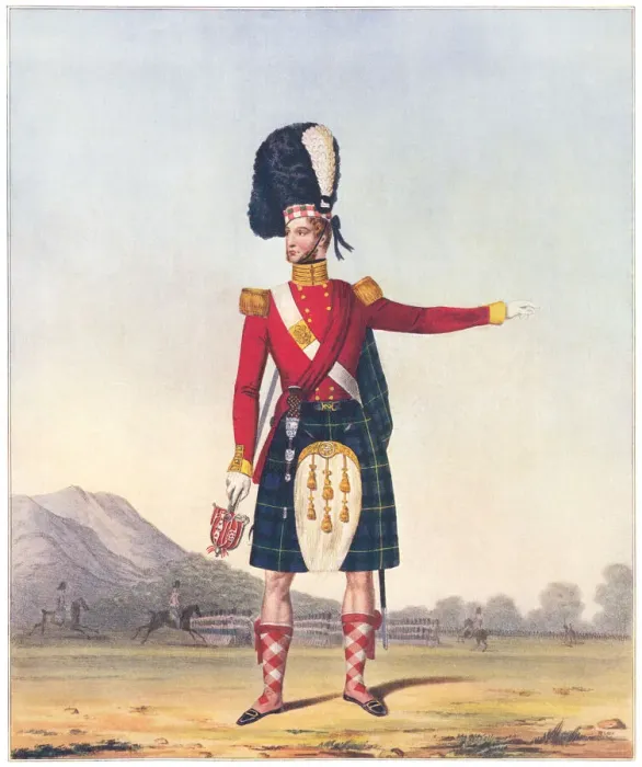 Framed Print : Military. Officer of the 92nd (Highland) Framed Print : Military. Officer of the 92nd (Highland)