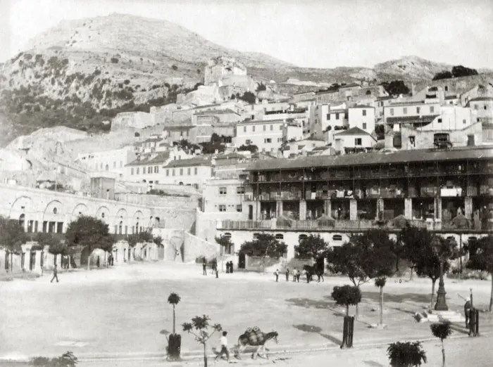 Framed Print : Military Barracks, Gibraltar, c. 1880 Framed Print : Military Barracks, Gibraltar, c. 1880