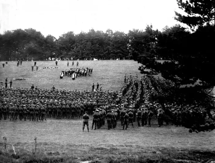 Framed Print : Military Church Parade, Tadworth, Surrey Framed Print : Military Church Parade, Tadworth, Surrey