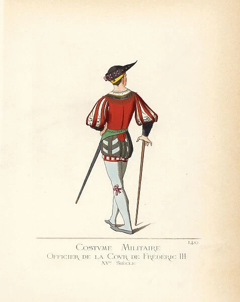 Military costume of an officer in the court of Frederick III