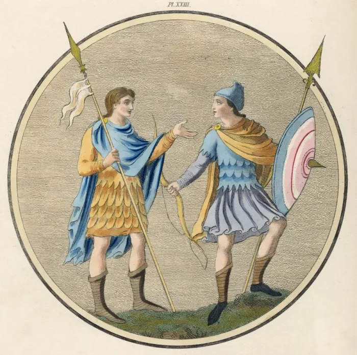 Framed Print : Military Habits / 10th C Framed Print : Military Habits / 10th C