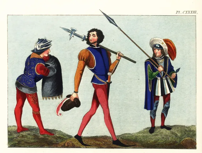 Framed Print : Military habits of the 15th century Framed Print : Military habits of the 15th century