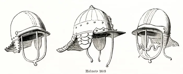 Framed Print : Military helmets 1645 Framed Print : Military helmets 1645