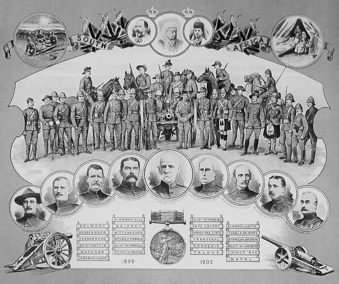Framed Print : Military heroes of the Boer War Framed Print : Military heroes of the Boer War