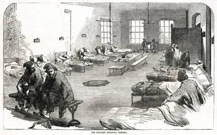 Framed Print : Military Hospital 1855 Framed Print : Military Hospital 1855